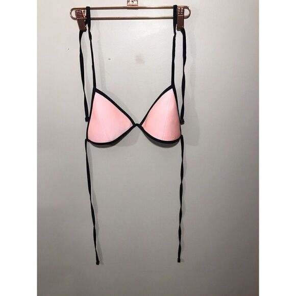 Triangl Brand Neoprene Swimsuit Bikini Set  Bathingsuit LG Top/MED Bottom Pink - Picture 6 of 14